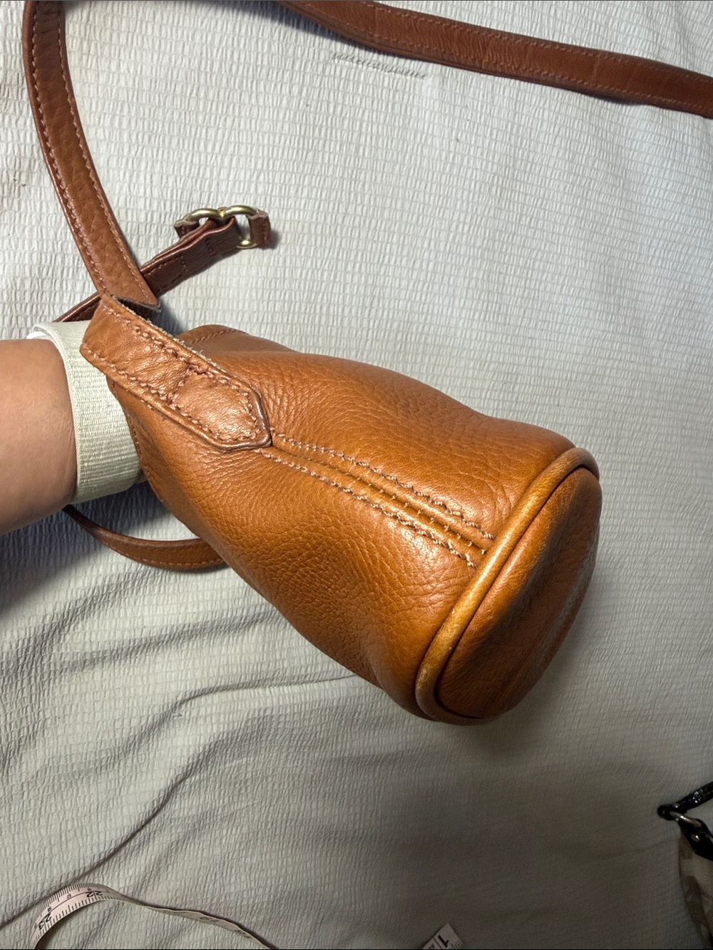 COACH 4918 MADE IN USA 🇺🇸 Classic COGNAC Leather Crossbody Bag - Picture 13 of 17